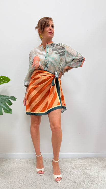 Camicia cocorito verde HaveOne Art.CSV-Q513