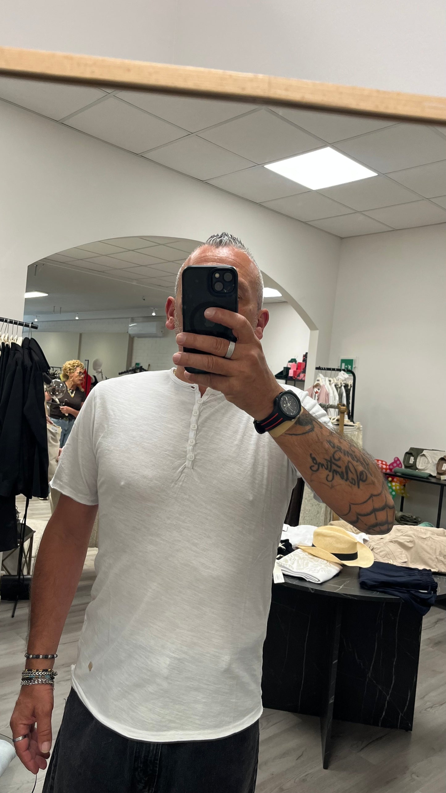 T-Shirt Serafino Bianca Gianni Lupo