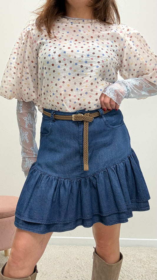 Gonna Chambray con Balza Susy Mix