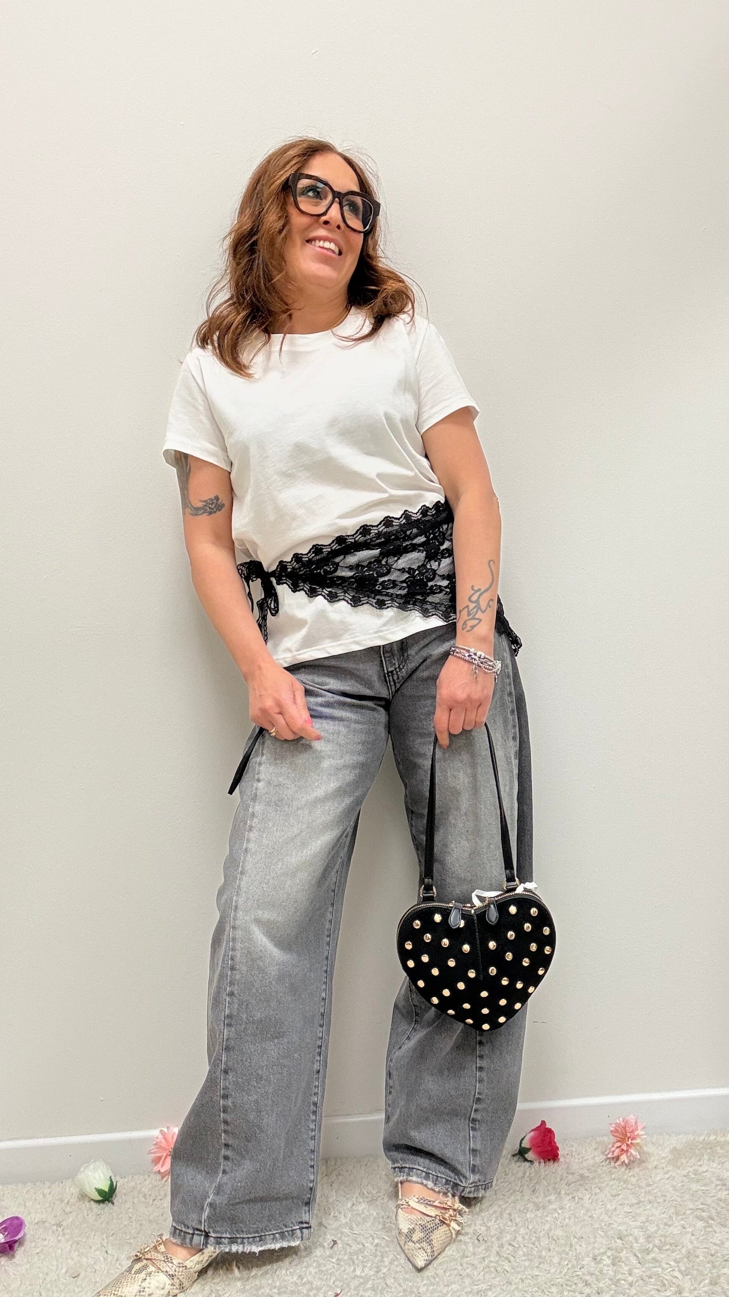 T-shirt regular fit Susy Mix bianco