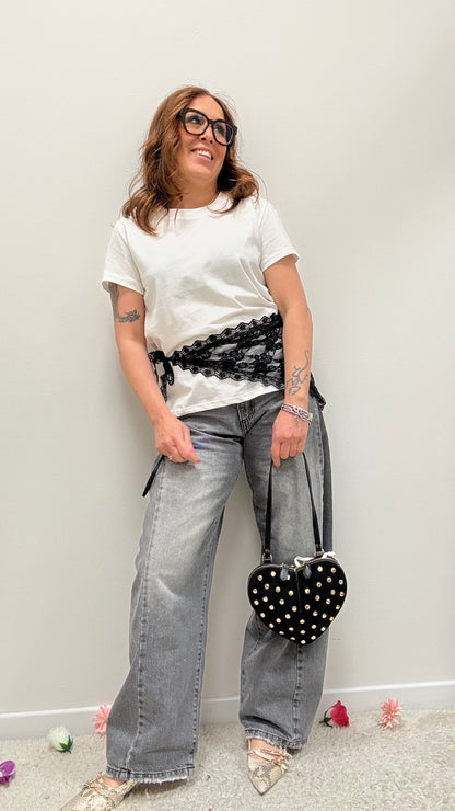 T-shirt regular fit Susy Mix bianco