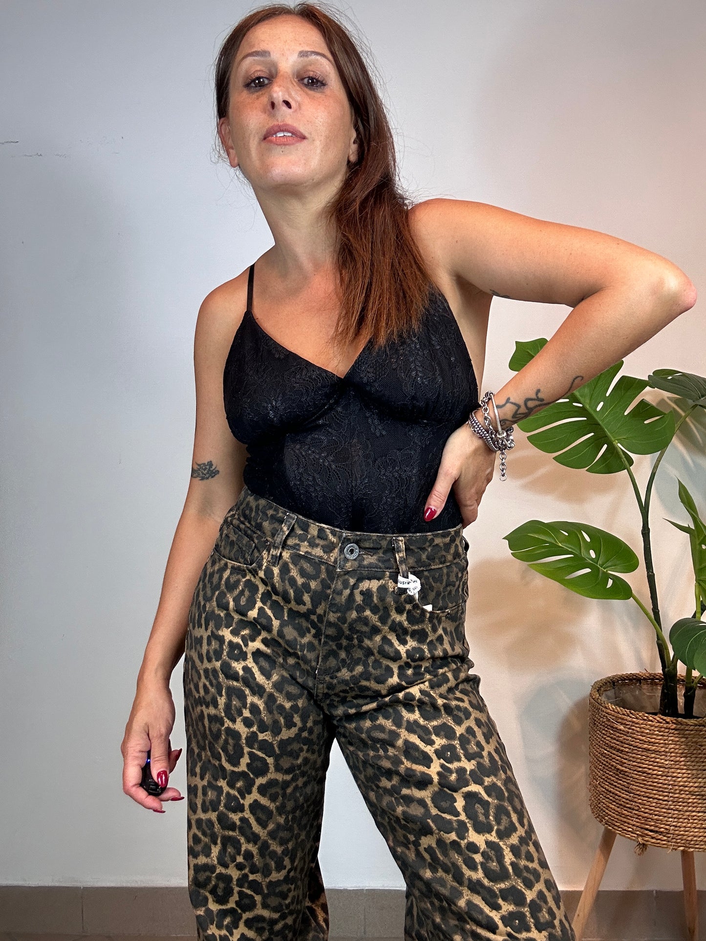 Pantalone Animalier Susy Mix