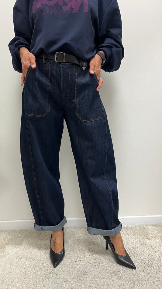 Jeans Balloon Stellina jeans blu notte Susy Mix Art.58300PJ