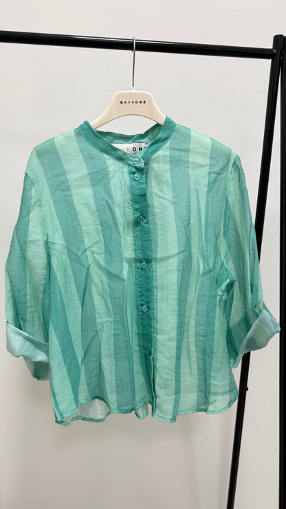 Camicia Riga tiffany e turchese HaveOne Art.CSV-Q422
