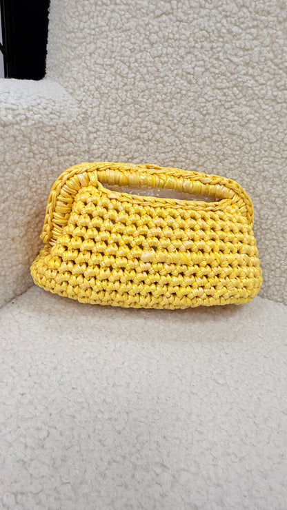 Borsa HAND MADE tricot giallo cangiante Memoire