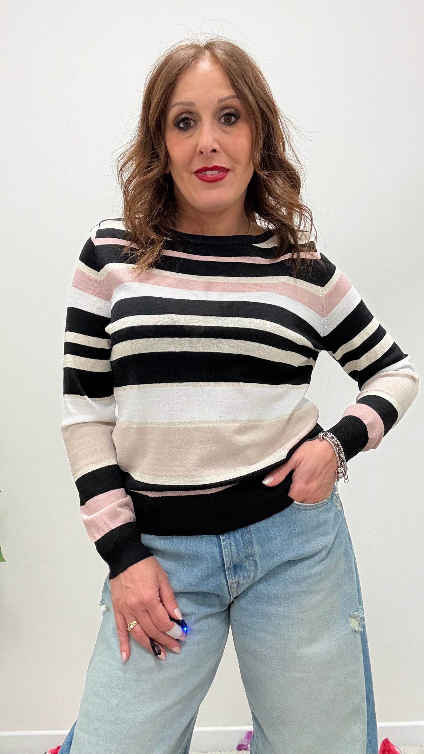 Maglia righe Lurex Extasy