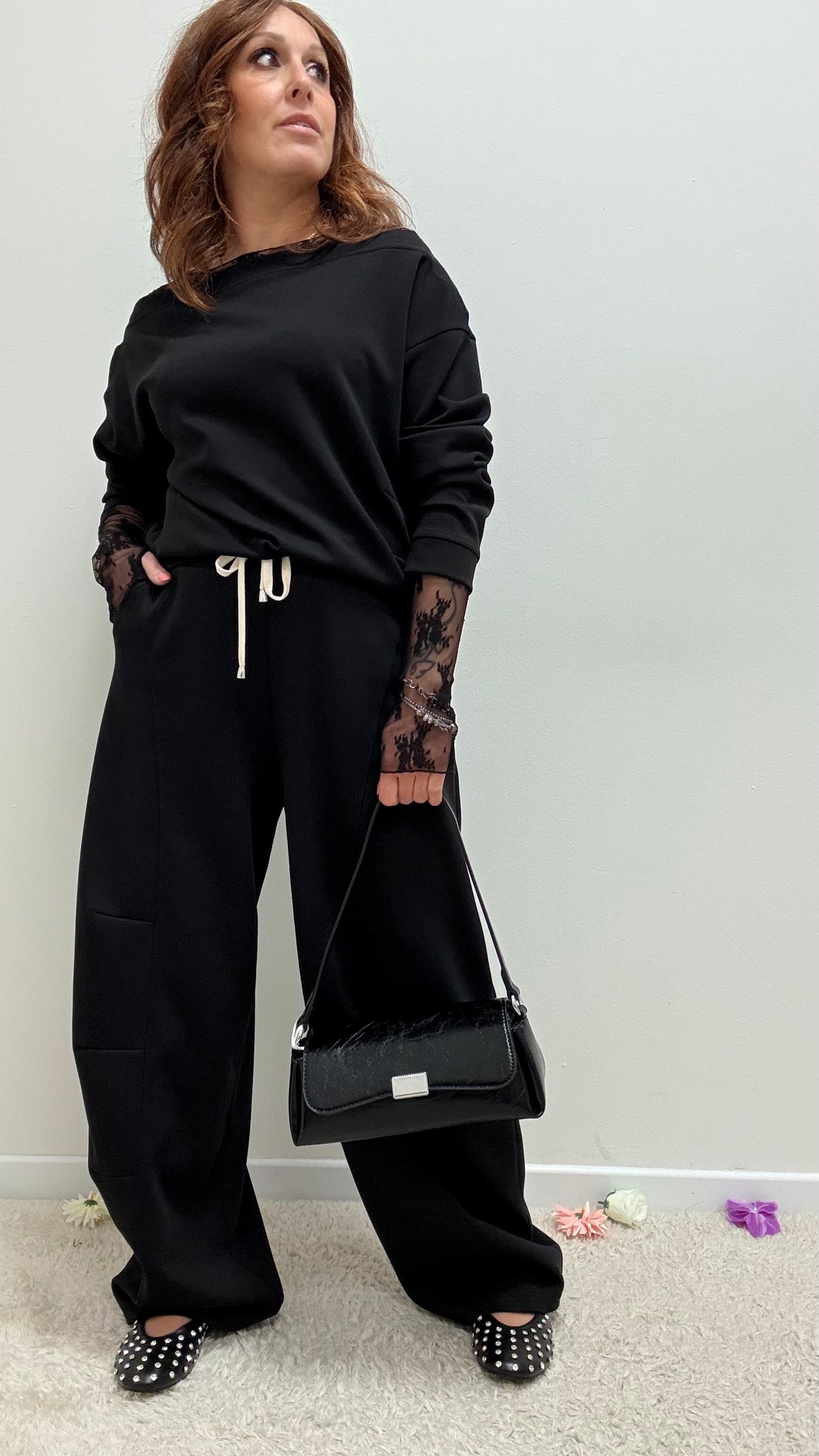 Pantalone baloon punto Milano Please