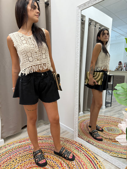 HaveOne Shorts Farfalla Nero