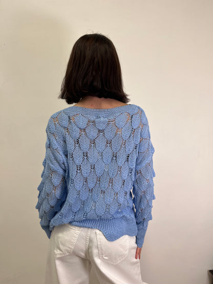 Maglia petalo Azzurro Susy Mix