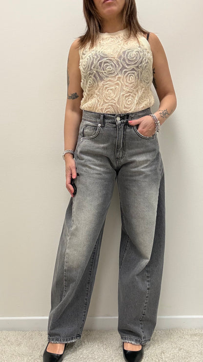 Jeans Lucy barrel grigio Haveone