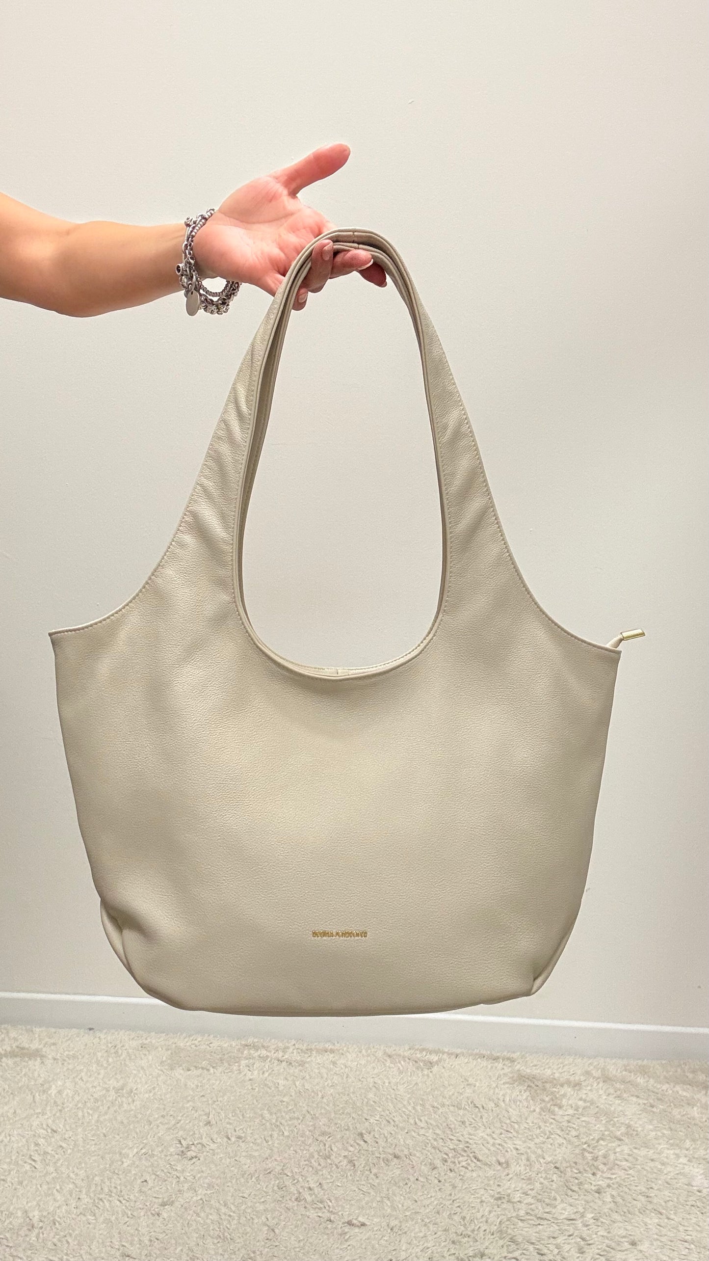 Borsa in ecopelle burro Memoire