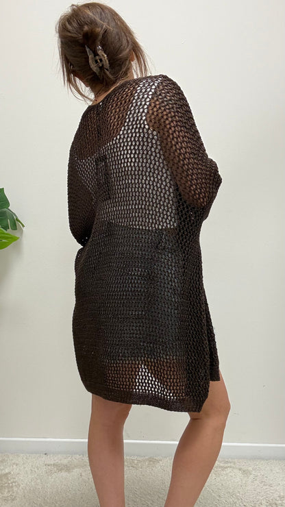 Coprispalle Cardigan traforato Moro Extasy