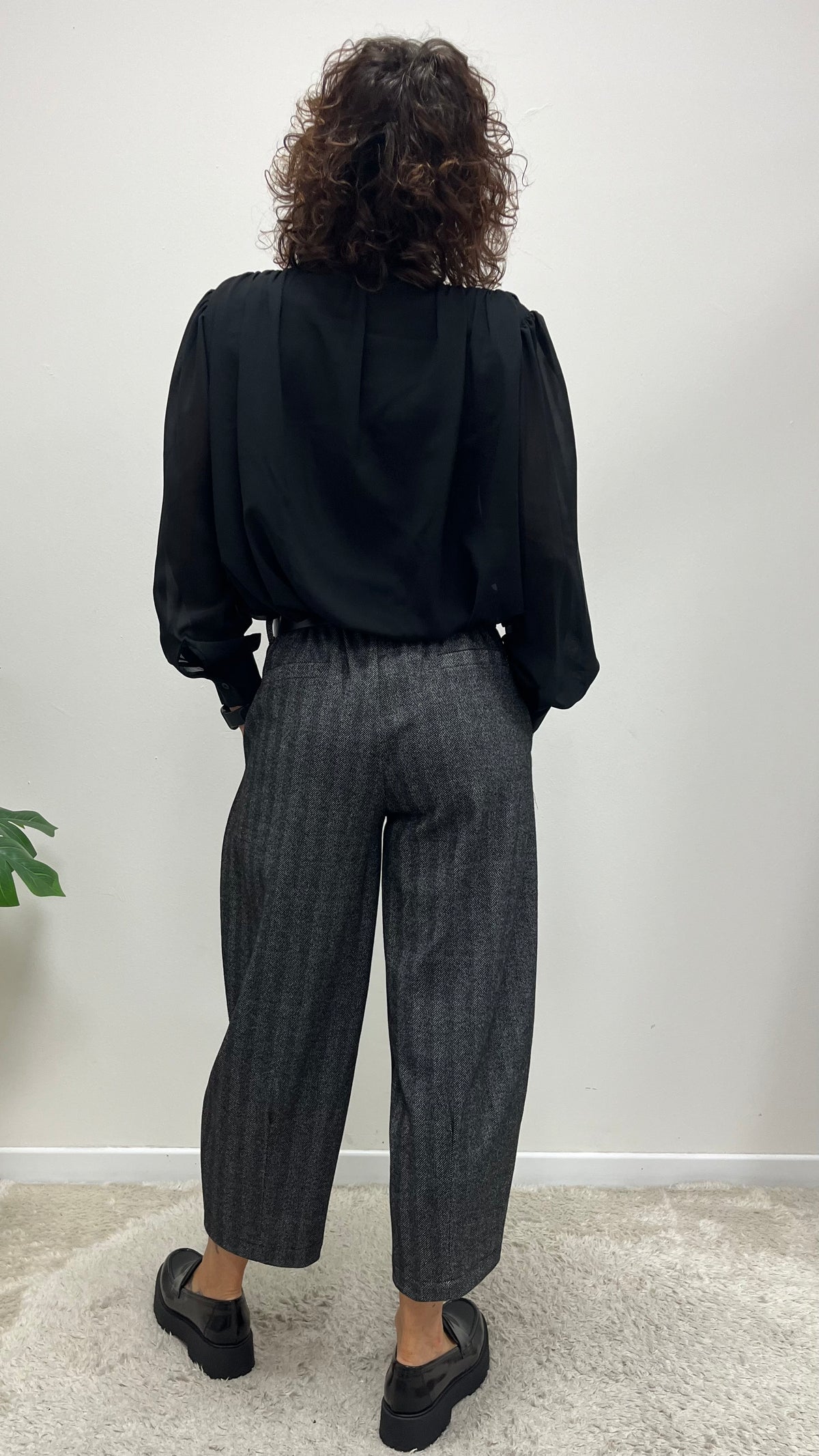 Pantalone baloon con cintura Extasy spigato