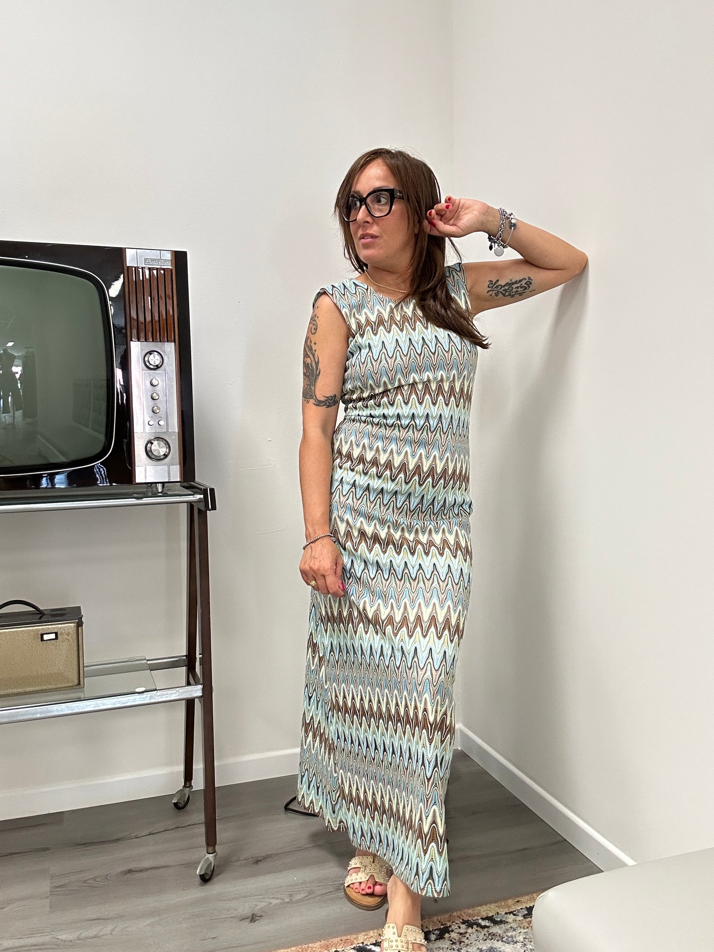 Abito Missoni Susy Mix azzurro