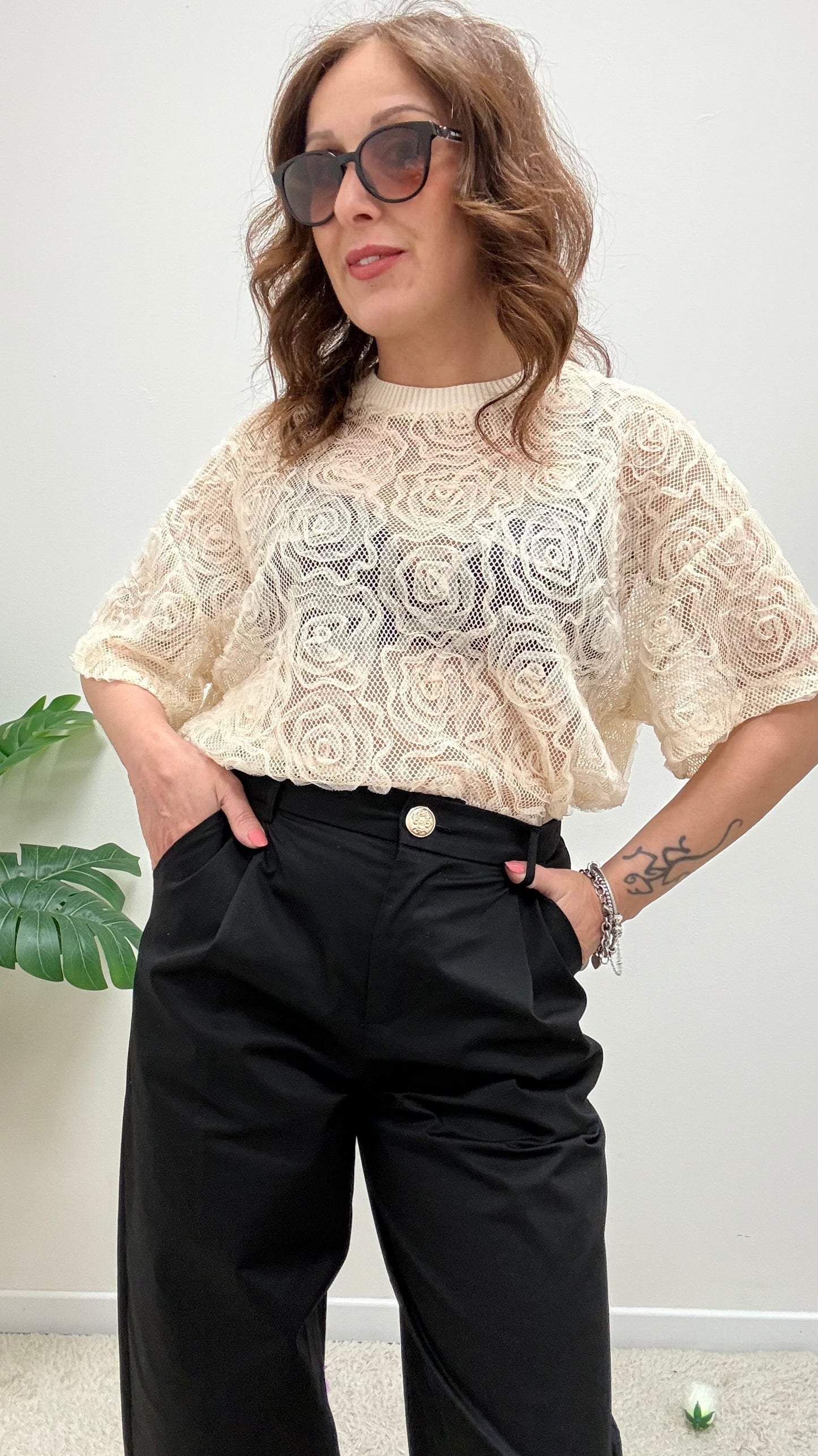 Susy Mix Pantalone Carrot Nero