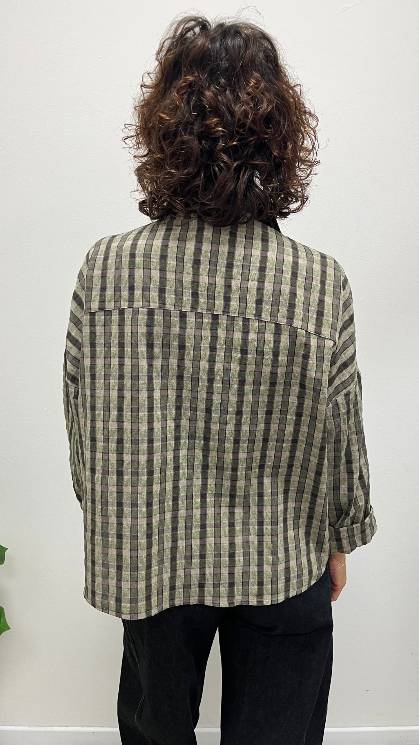 Camicia Over Quadri verde militare HaveOne CNO-R060