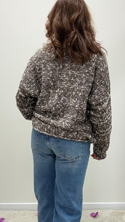 Cardigan Tre Bottoni Melangiato HaveOne Moro