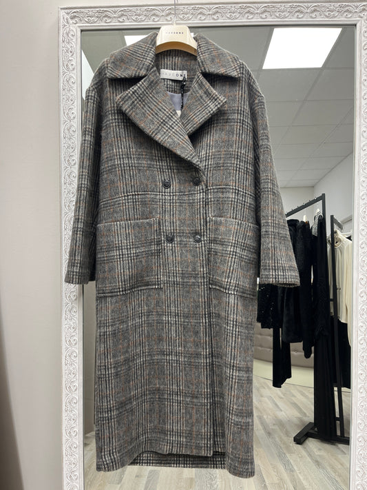 Cappotto Principe di Galles Over Grigio HaveOne