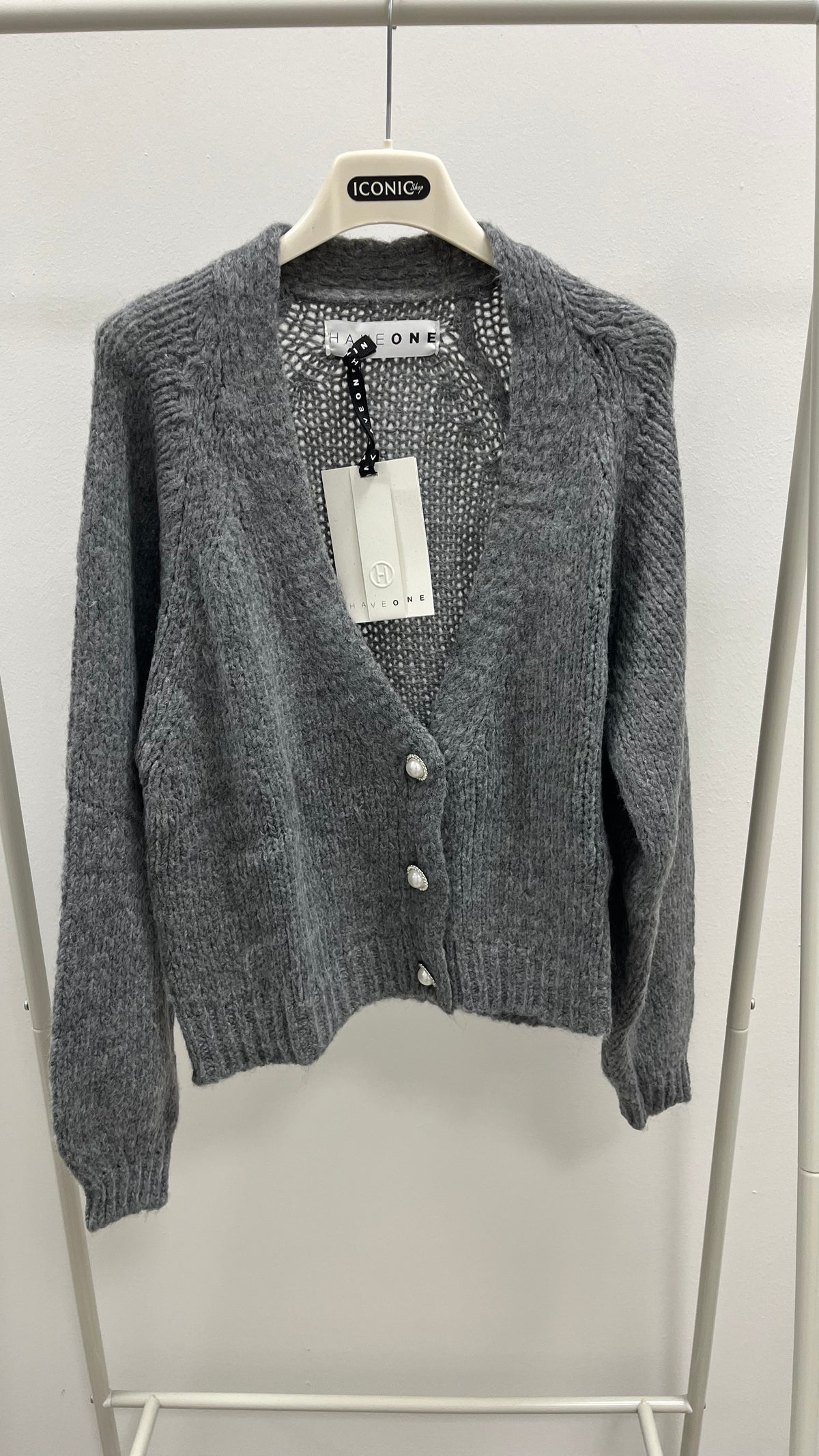 Cardigan Gioiello Grigio HaveOne
