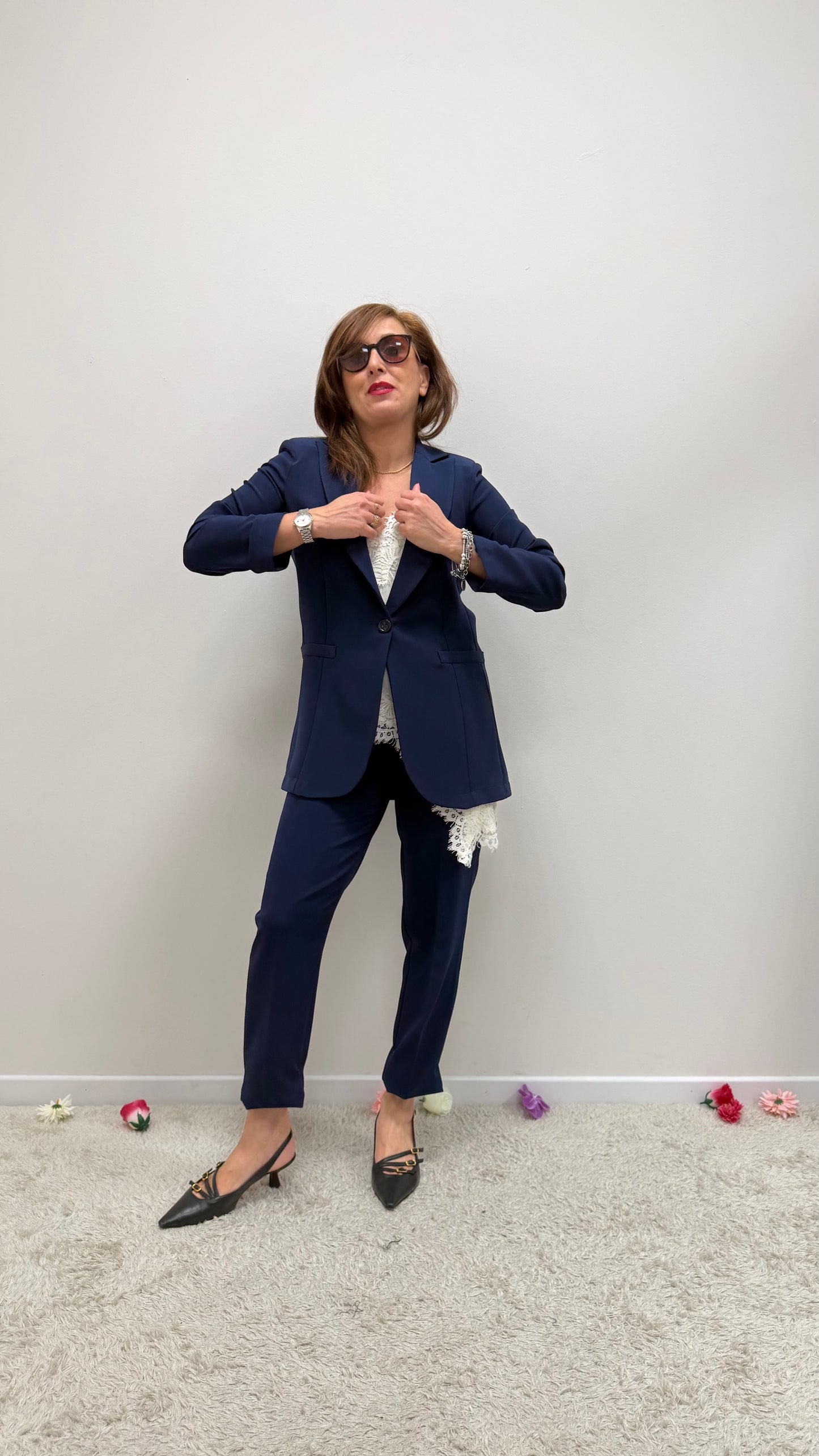 Mimì Mua Completo Blu Navy