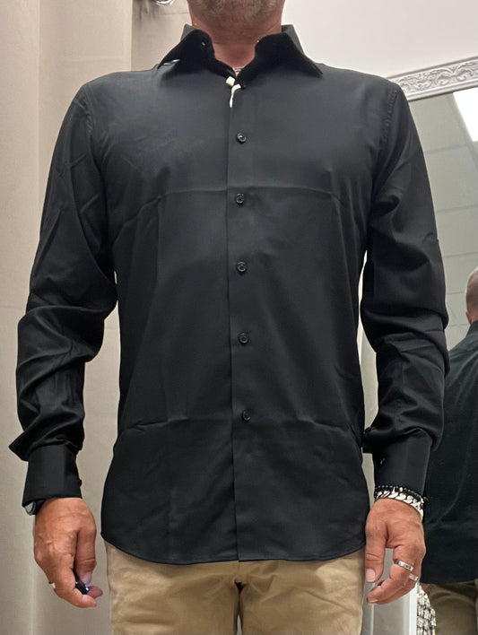 Gianni Lupo Camicia in Modal Nera