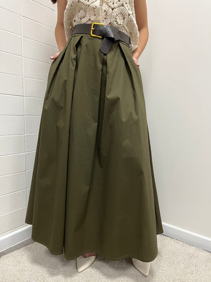 Susy Mix Gonna a Ruota Verde Militare