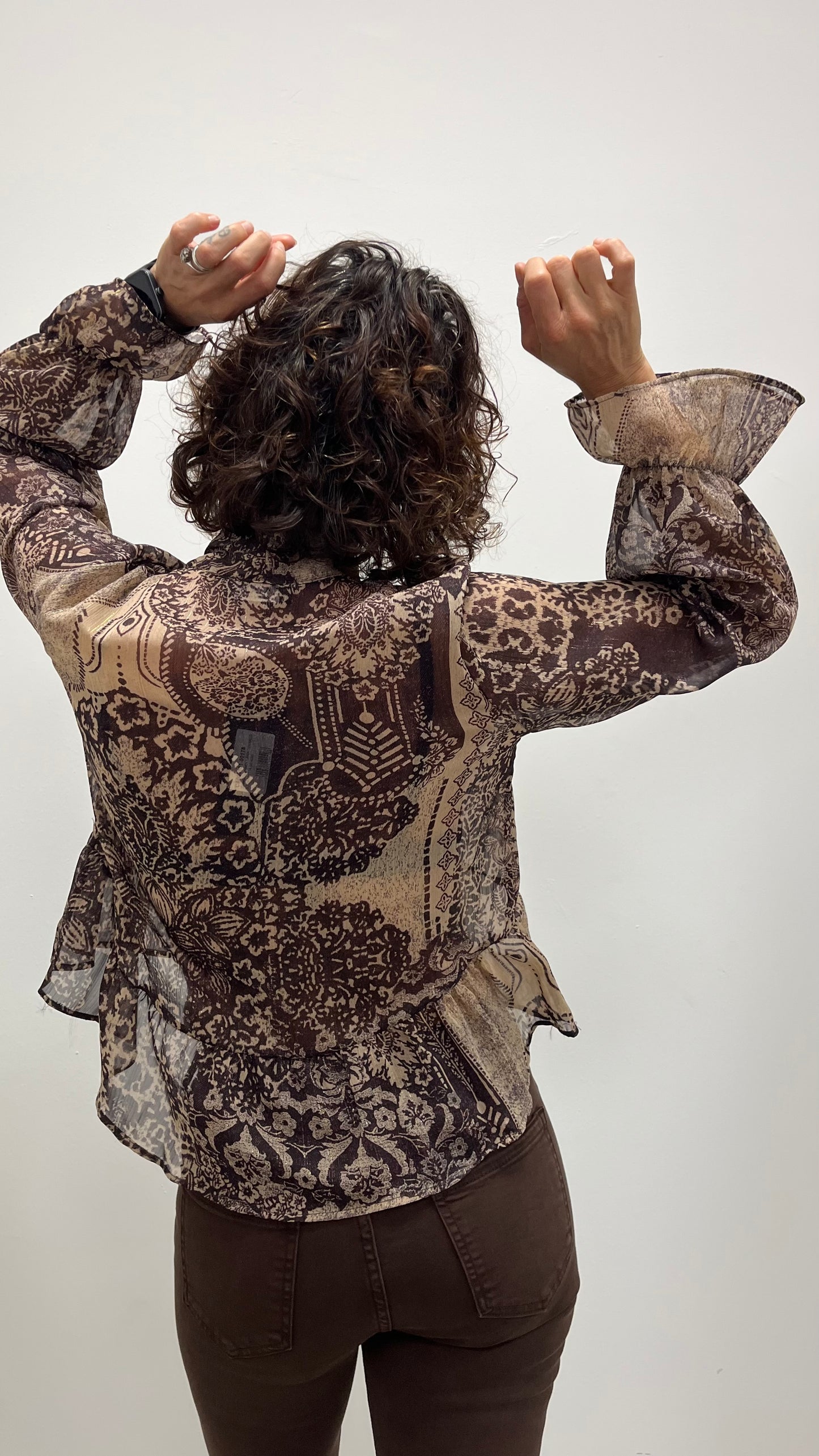 Blusa fantasia scatolina moro Extasy