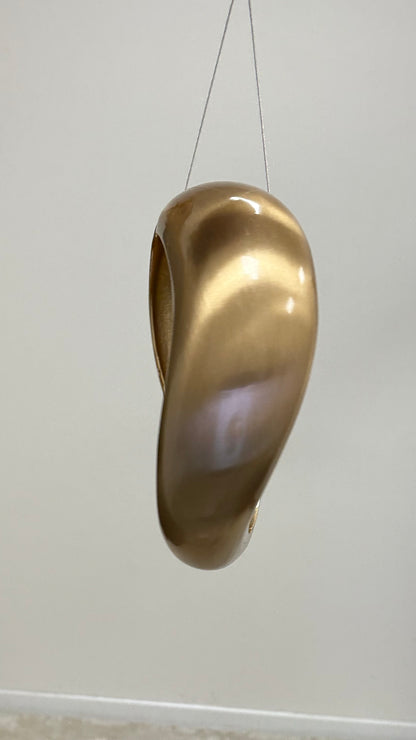 Bracciale Onda Acciaio oro satinato