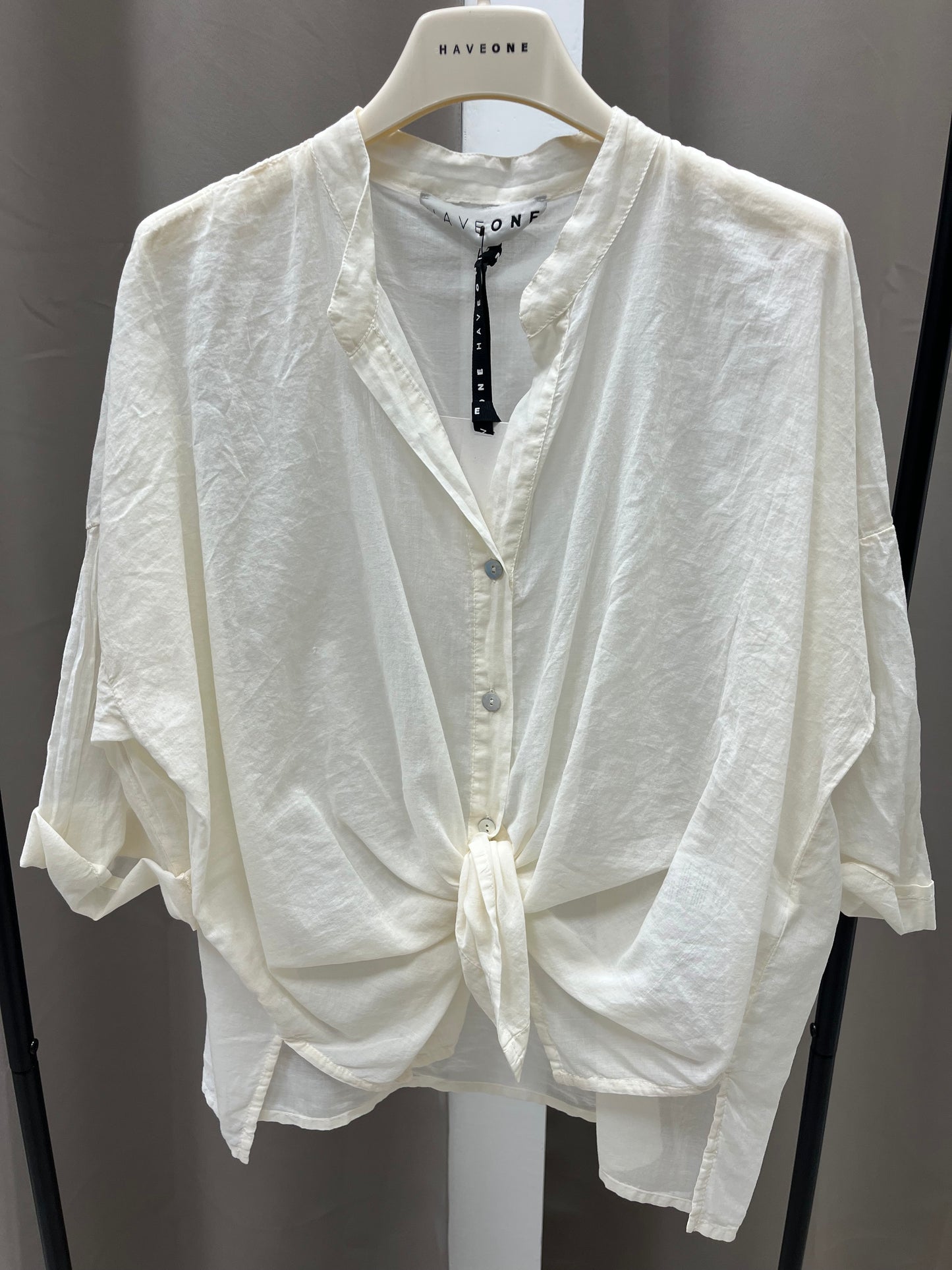 HaveOne Camicia mussola Burro