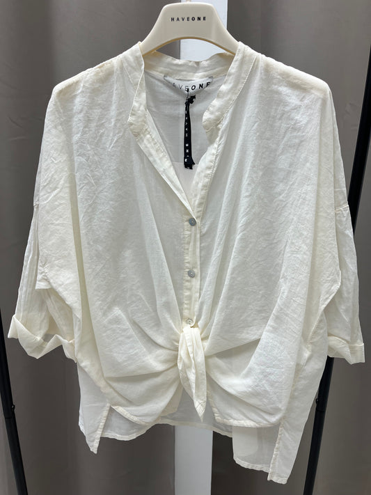 HaveOne Camicia mussola Burro