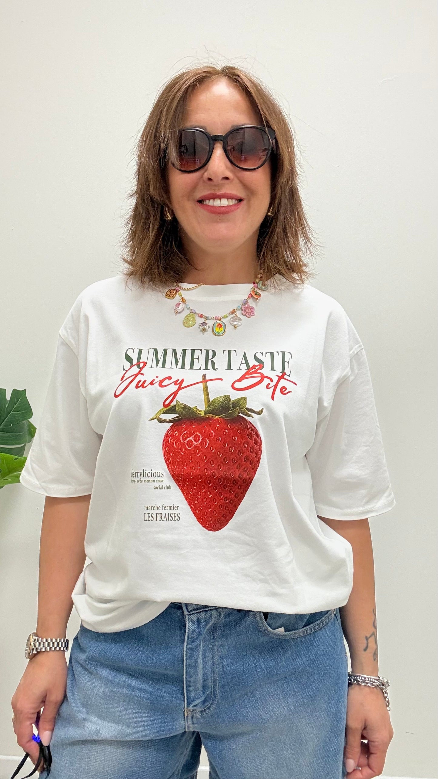 T-Shirt Scatola Stampa Fragola Susy Mix