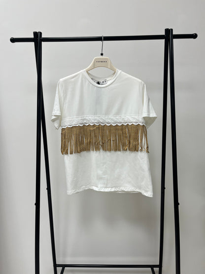 Haveone T-Shirt con Frange