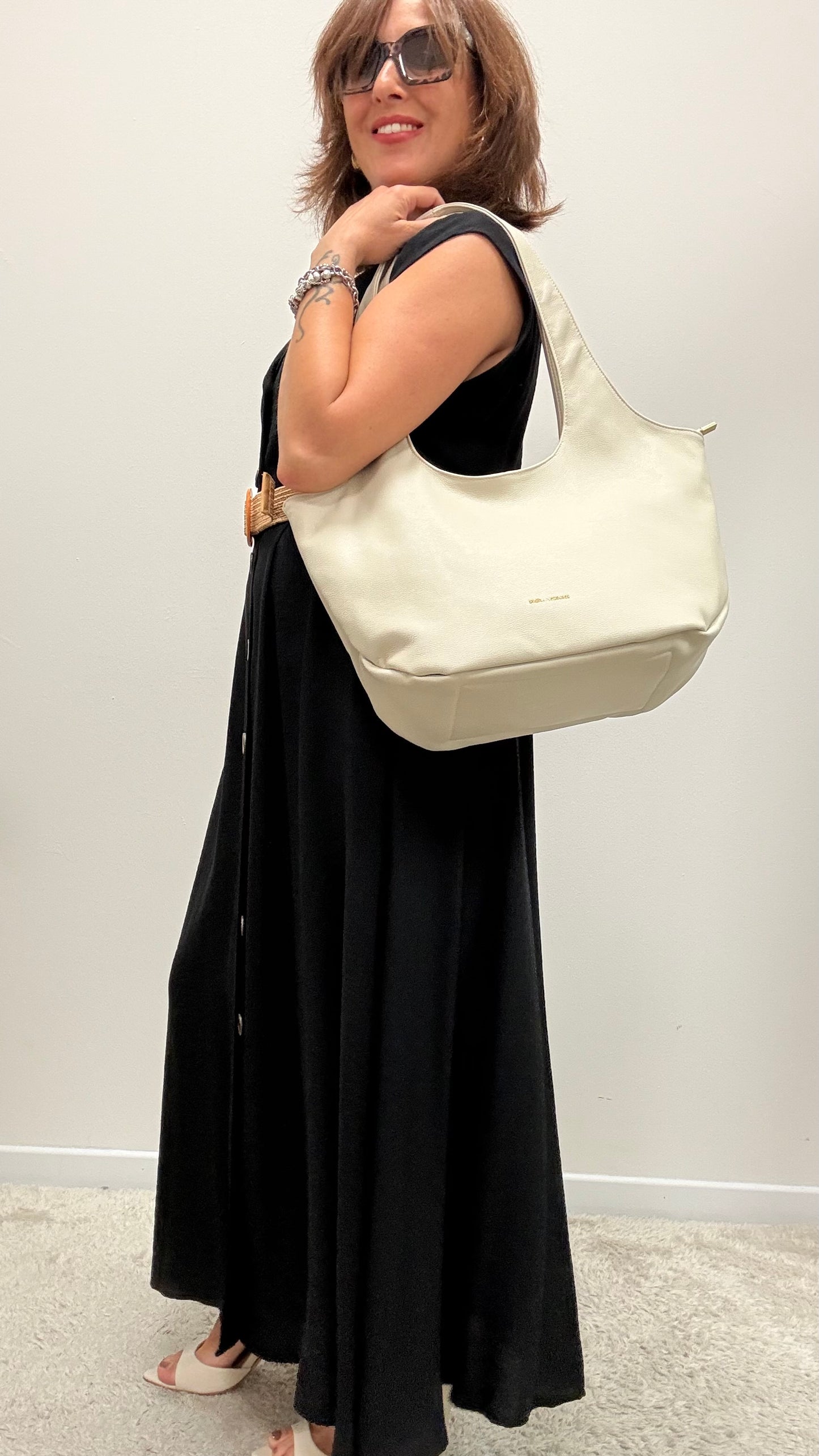 Borsa in ecopelle burro Memoire