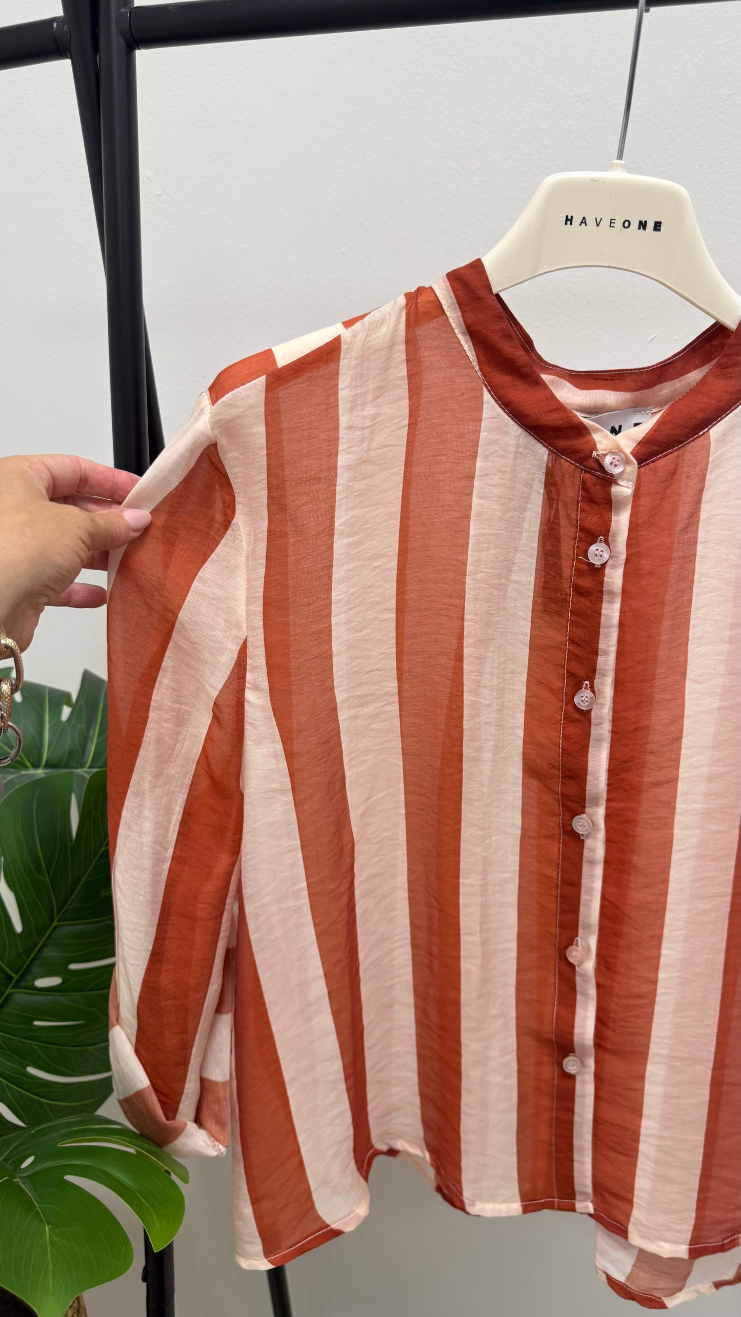 Camicia Riga burro e arancio HaveOne