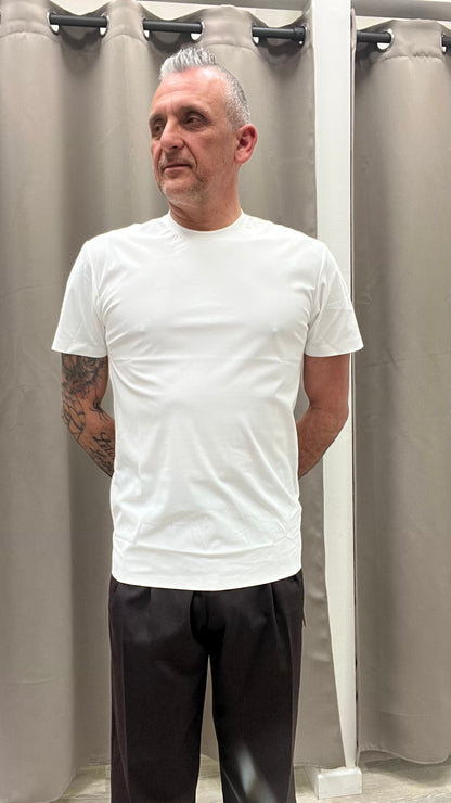T-shirt Bianca in Tessuto Tecnico Gianni Lupo