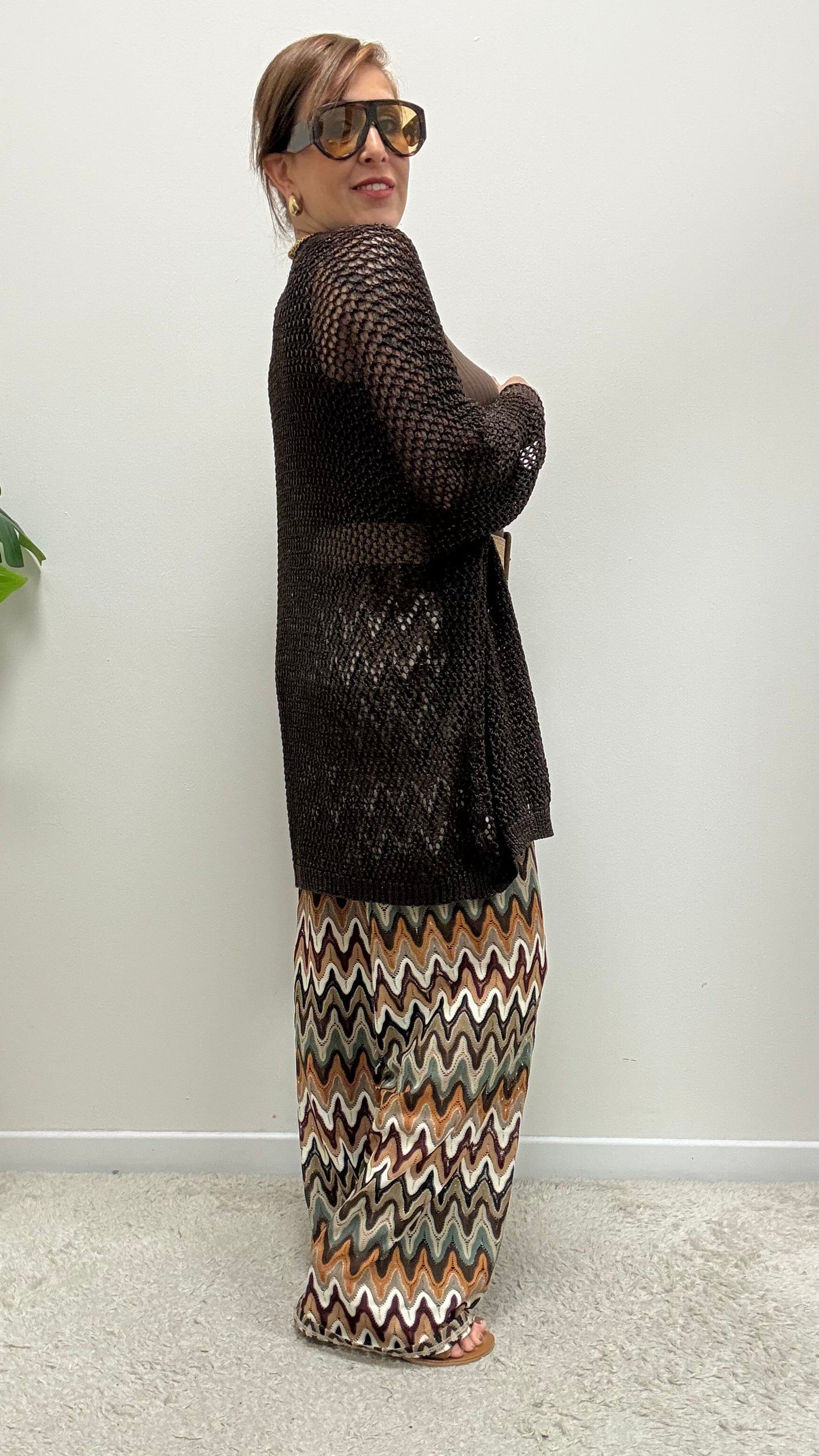 Cardigan traforato Moro Extasy