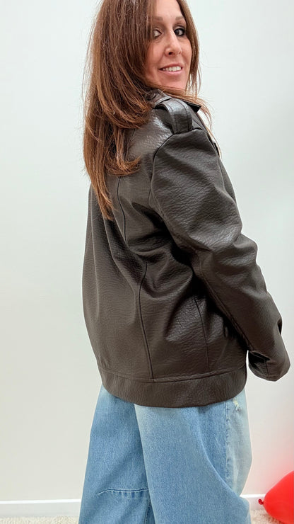 Chiodo over ecopelle martellata Haveone