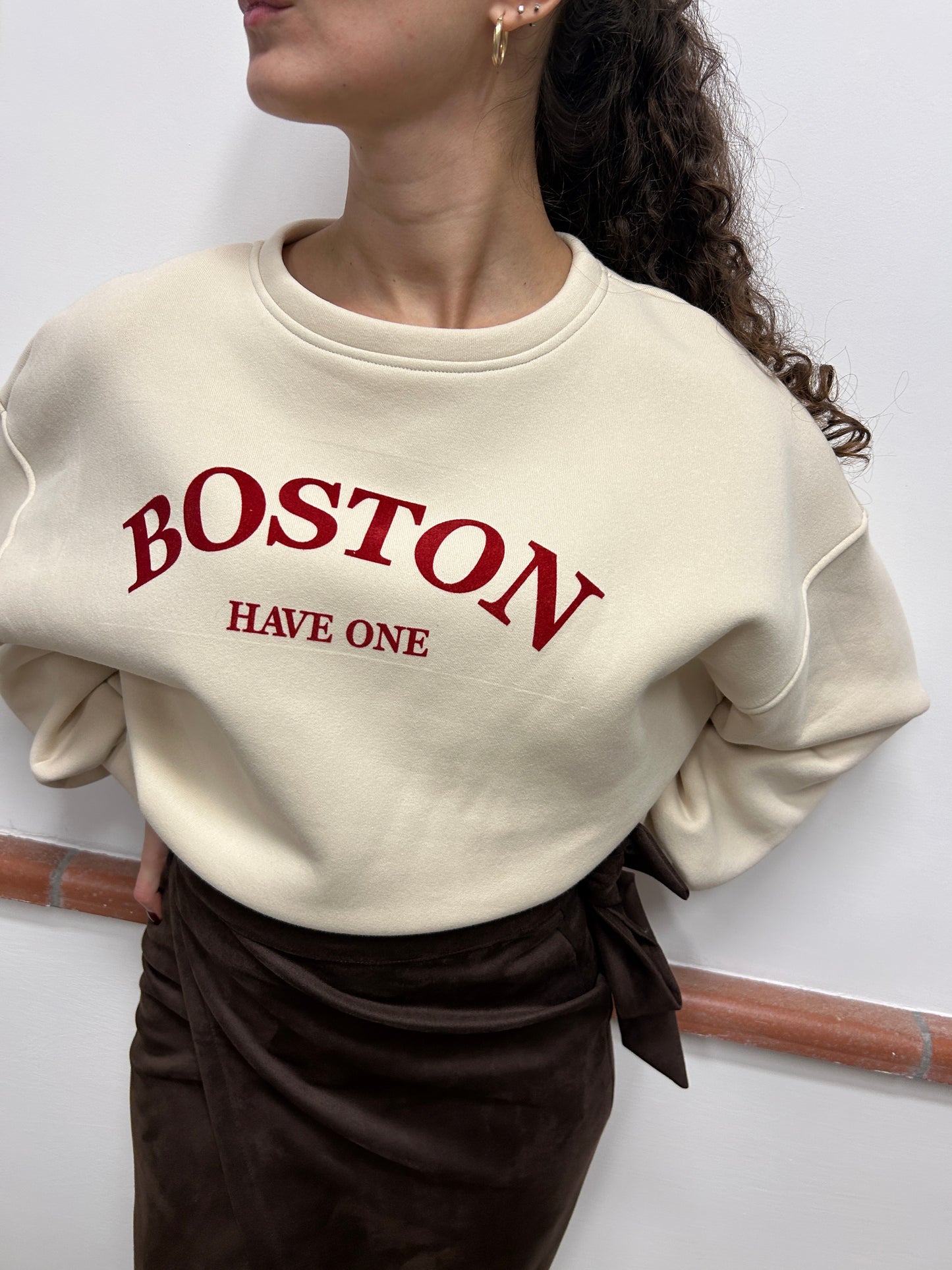 Felpa Stampa Boston Haveone