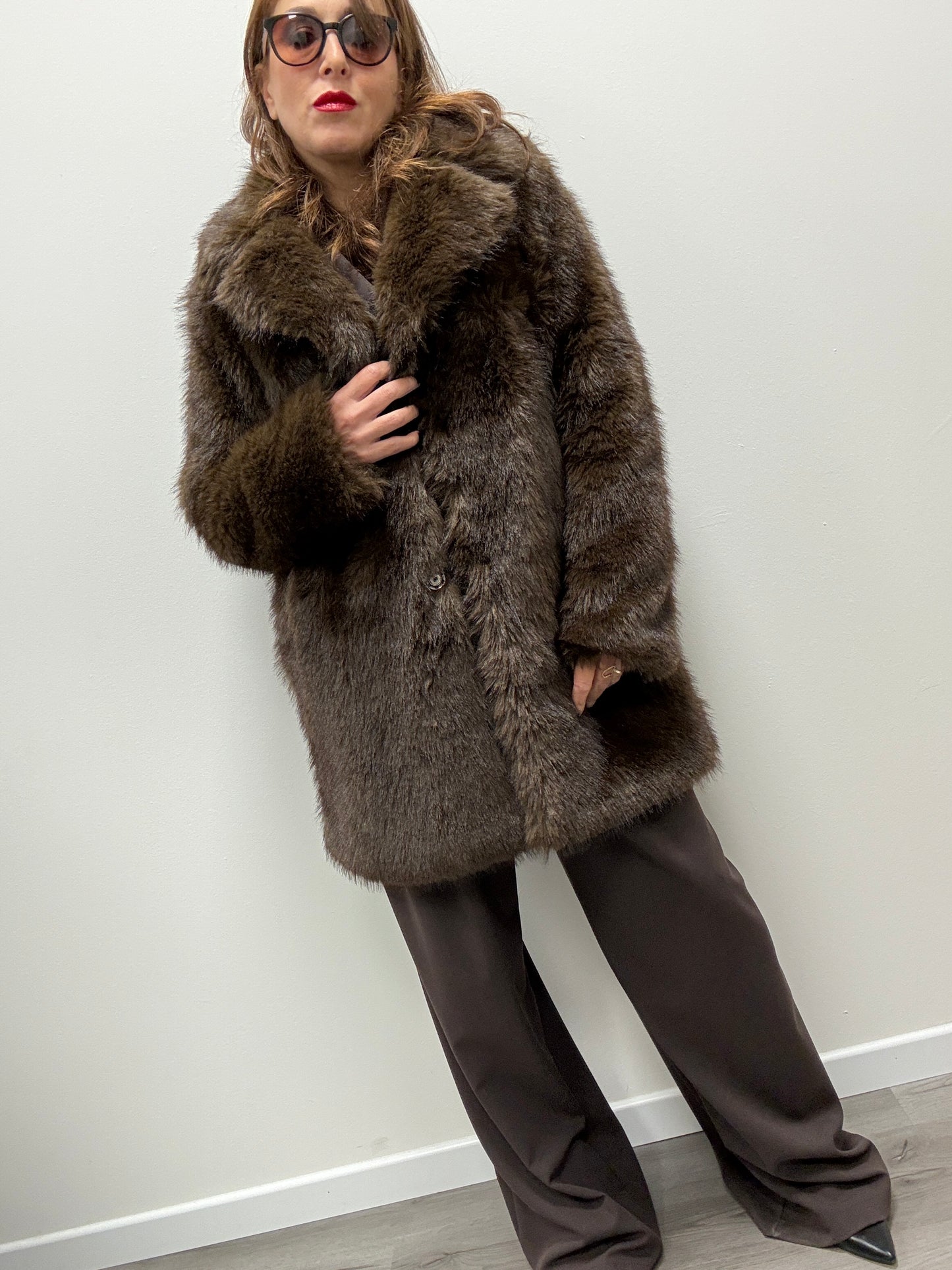 Pelliccia eco moro midi Haveone