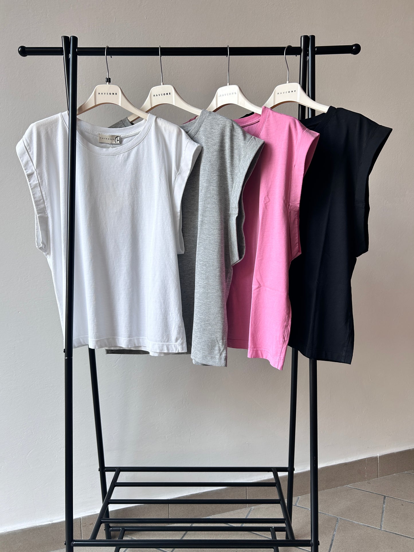 T-shirt Basic manica aletta con rovescia Haveone