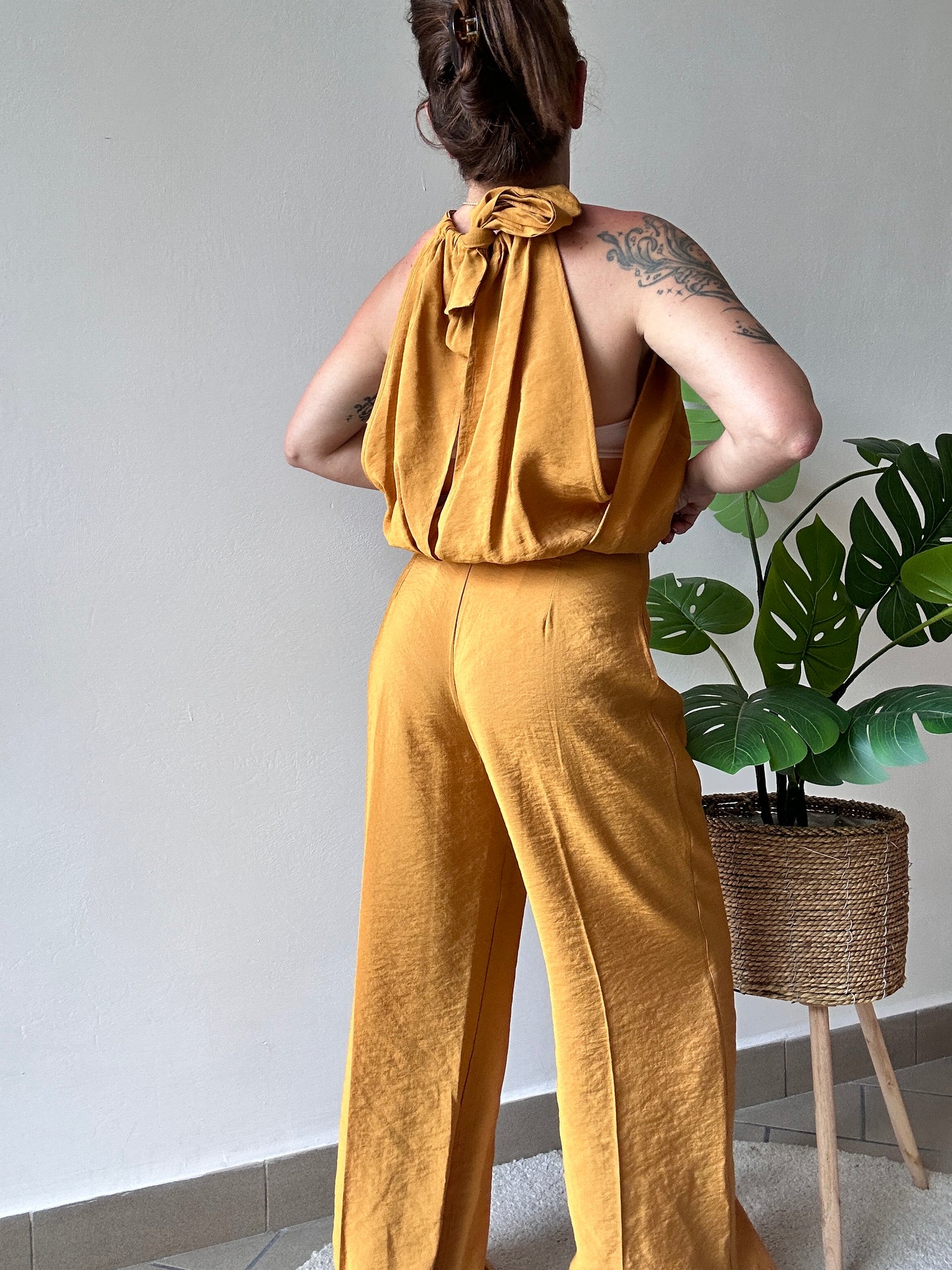 Haveone Palazzo Pants with Pleat