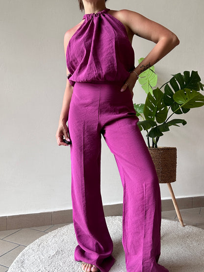 Haveone Palazzo Pants with Pleat