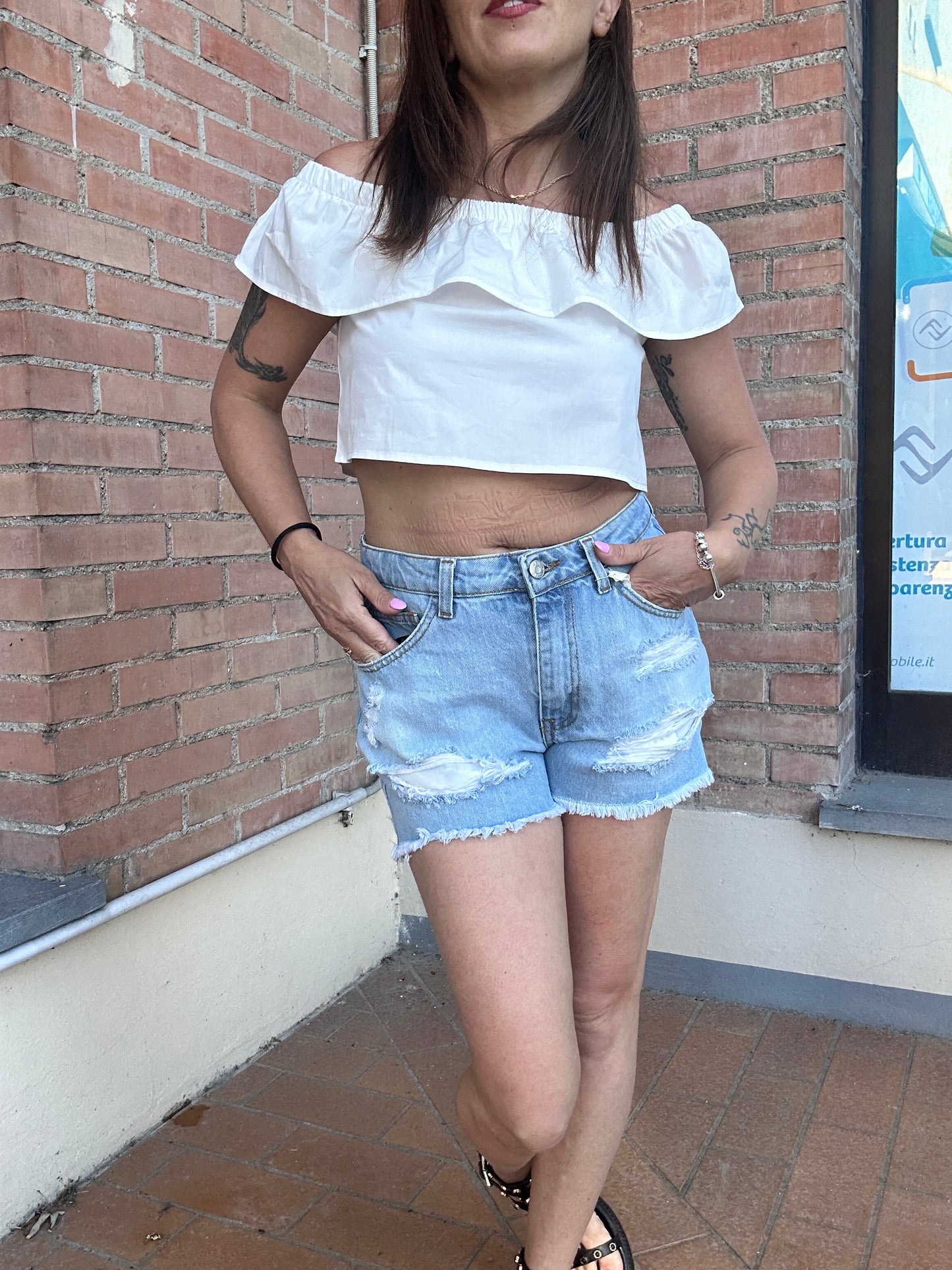 Shorts con Strappi Haveone