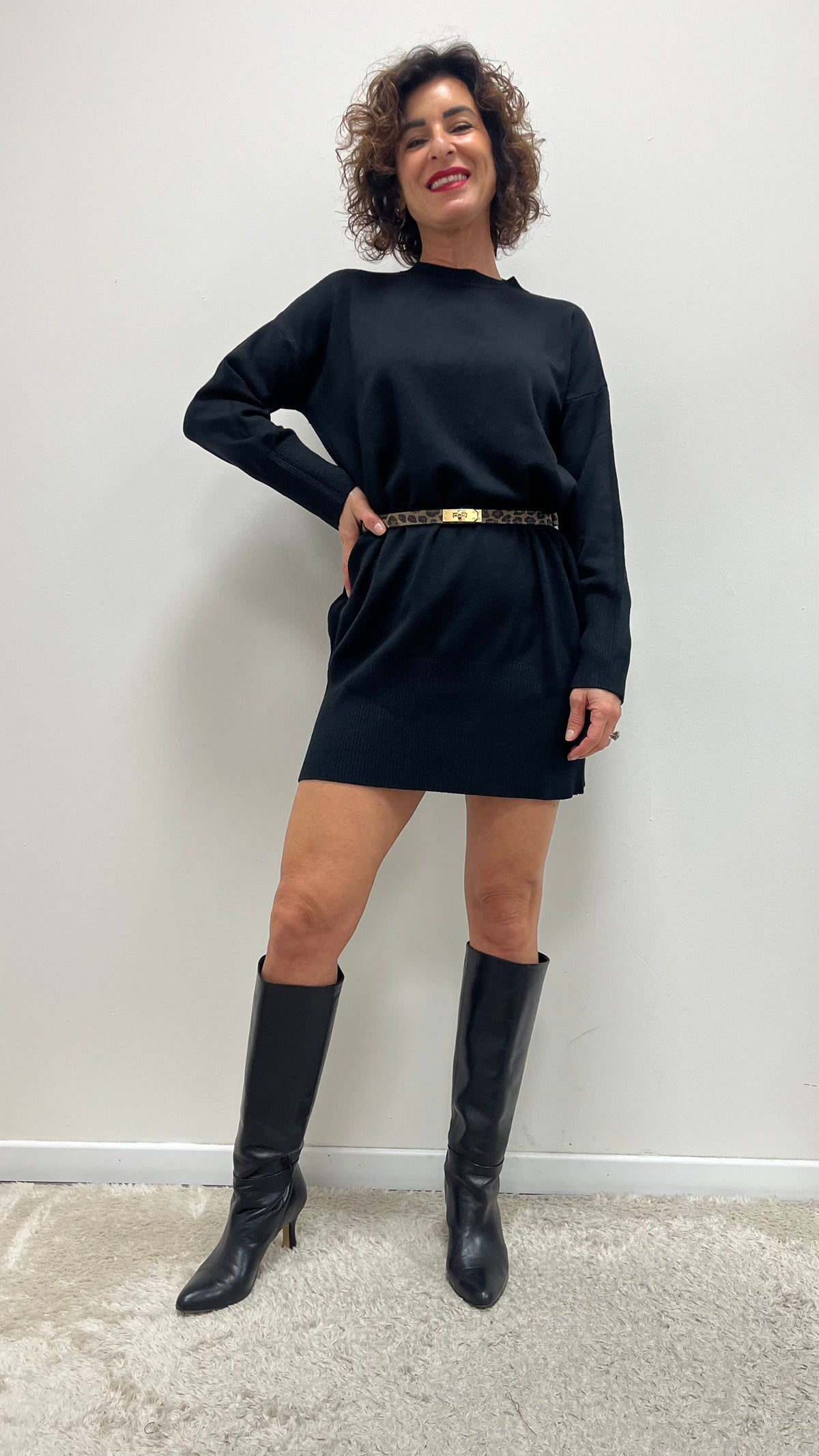 Abito in Maglia Nero Susy Mix Art.IT2708