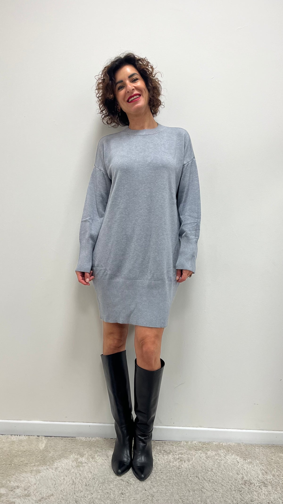 Abito in Maglia Grigio Susy Mix Art.IT2708
