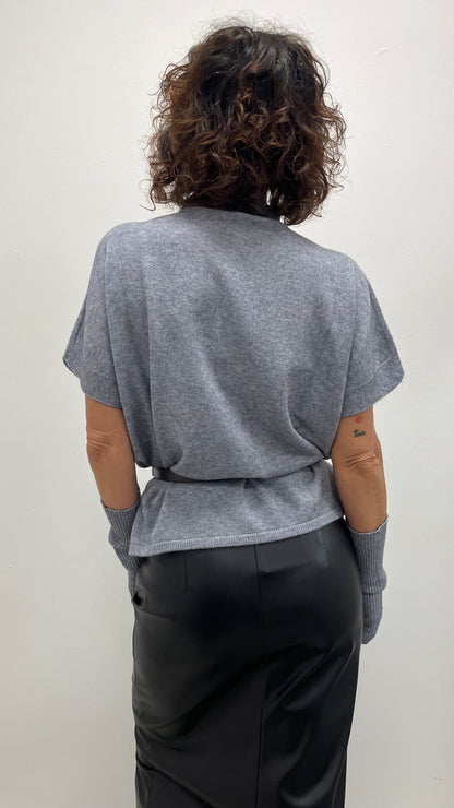 Maglia con Manicotti Susy Mix Grigia Art.5703331008