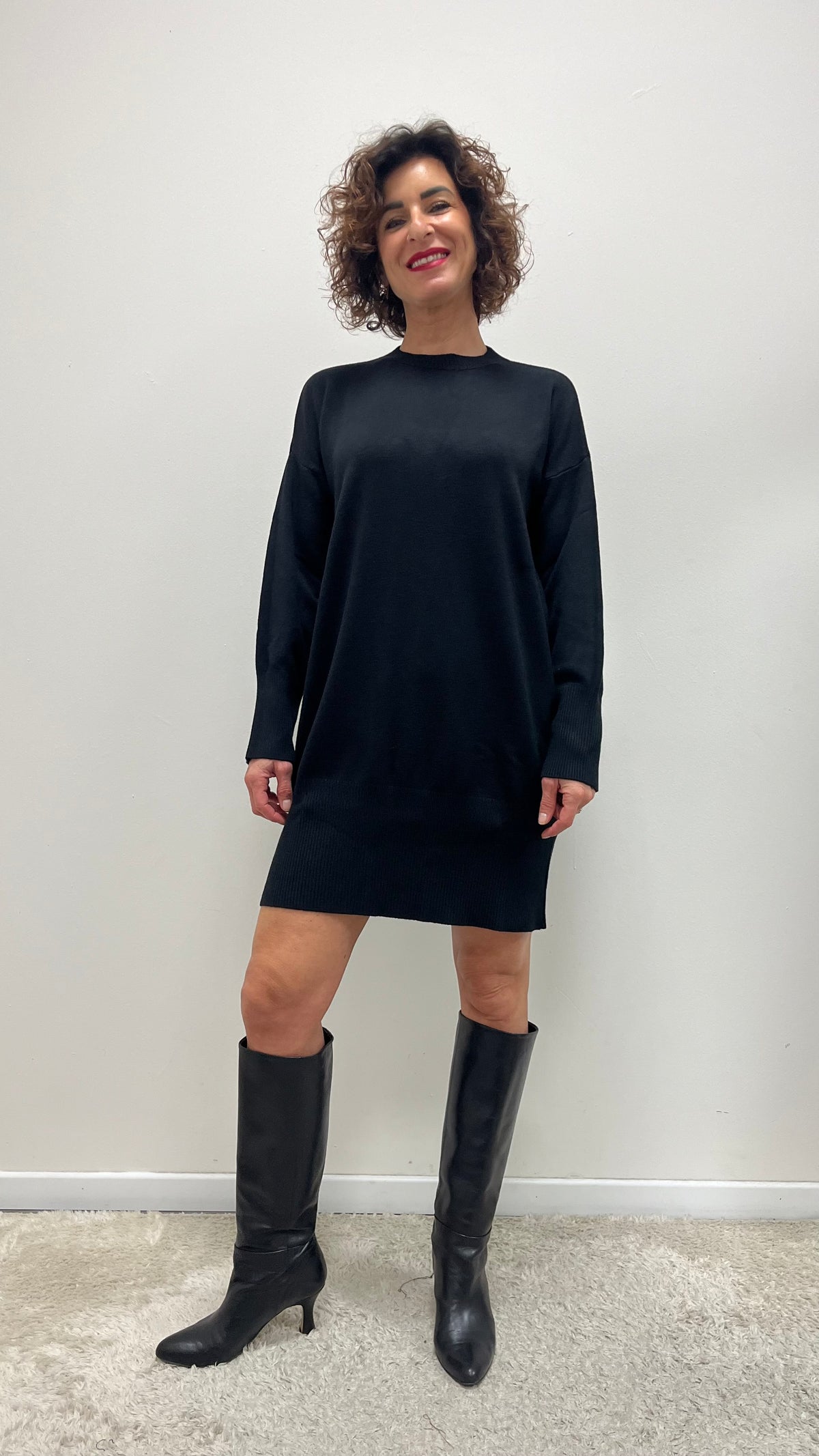 Abito in Maglia Nero Susy Mix Art.IT2708
