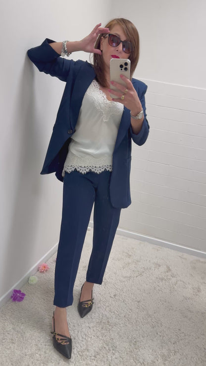 Mimì Mua Completo Blu Navy